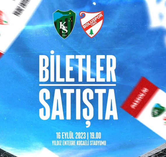 Boluspor maçının biletleri satışta! Boluspor maçının biletleri satışta!