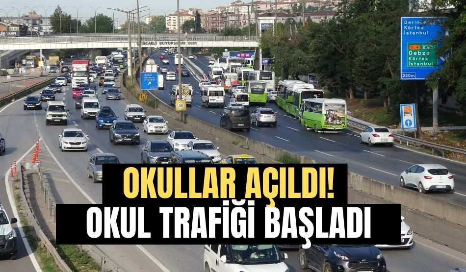 Okullar açıldı! Kocaeli’de okul trafiği başladı