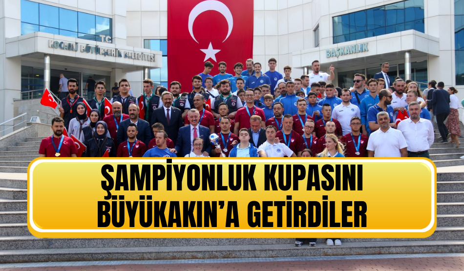 Şampiyonluk kupasını Büyükakın’a getirdiler