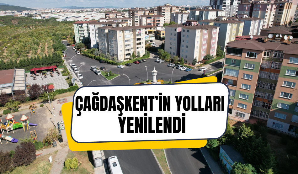Çağdaşkent’in yolları yenilendi