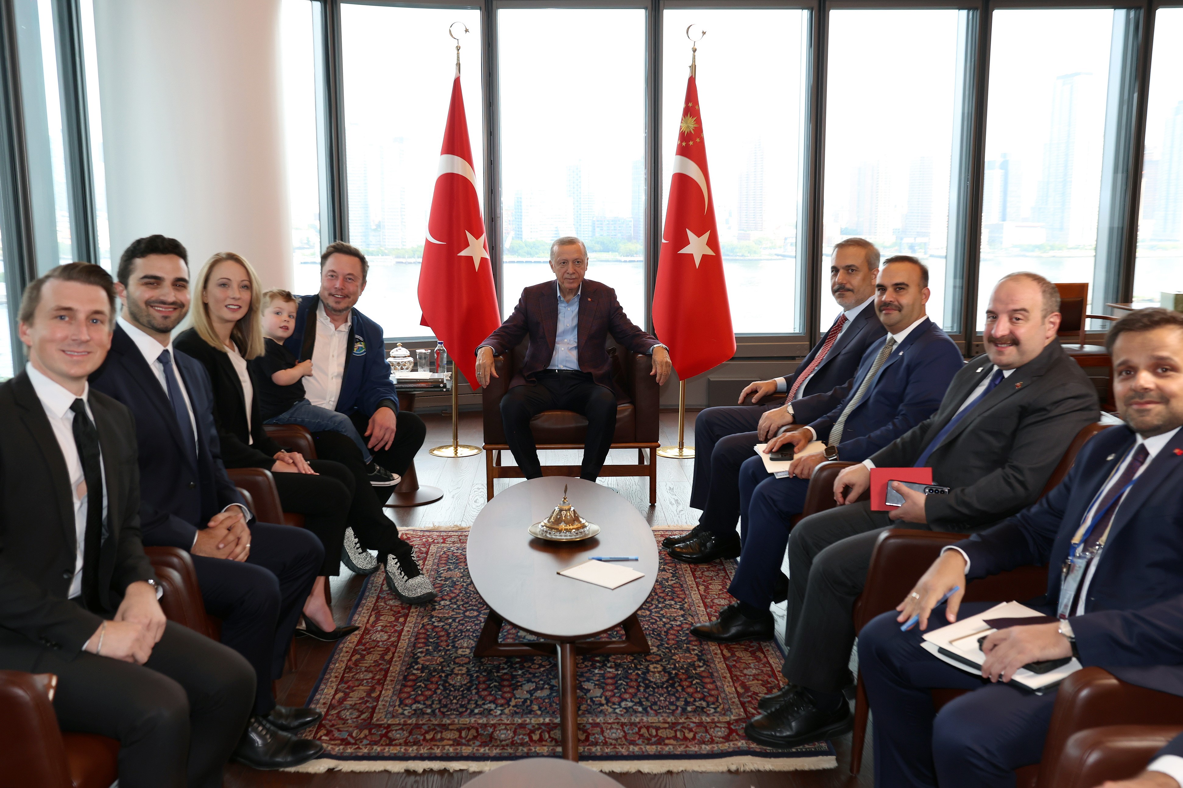 Cumhurbaşkanı Erdoğan, Elon Musk'la görüştü