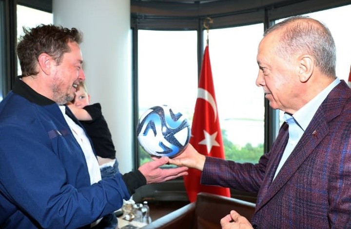 Cumhurbaşkanı Erdoğan, Elon Musk'la görüştü