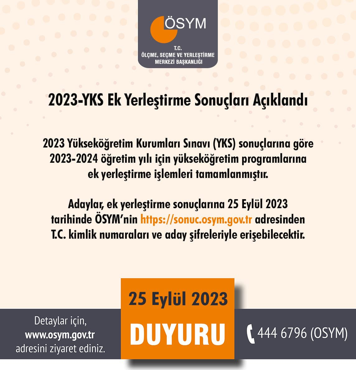YKS ek tercih sonuçları açıklandı!