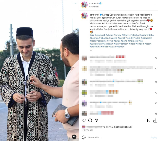 CZN Burak'a Hayranından Milyonluk Hediye! CZN Burak'a Hayranından Milyonluk Hediye!