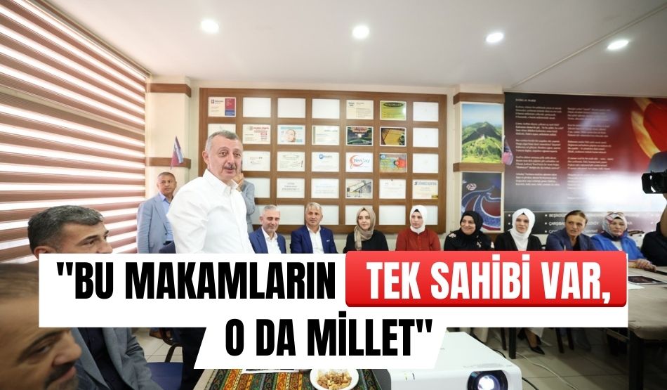 Başkan Büyükakın: “Bu makamların tek sahibi var, o da millet”