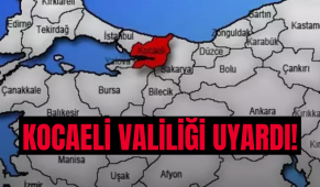 Kocaeli Valiliği uyardı!
