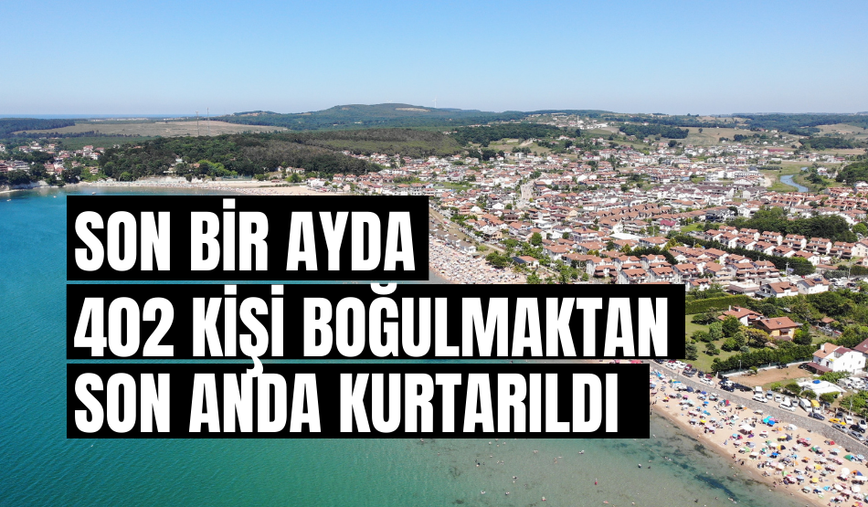 Kocaeli’de son bir ayda 402 kişi boğulmaktan son anda kurtarıldı