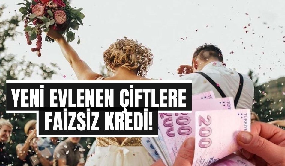 Yeni evlenen çiftlere faizsiz kredi! Cumhurbaşkanı duyurdu