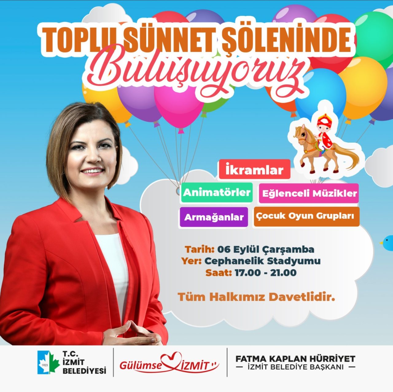 İzmit Belediyesi’nin sünnet şöleni yarın