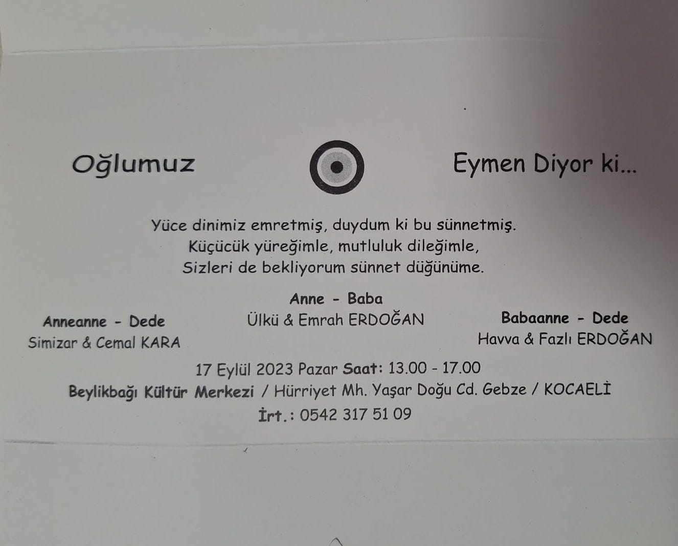 Eymen Erdoğan Sünnet Oluyor! Eymen Erdoğan Sünnet Oluyor!