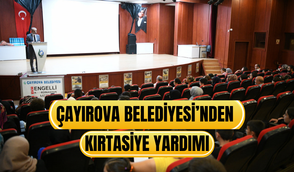 Çayırova Belediyesi’nden kırtasiye yardımı
