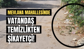 Vatandaş temizlikten şikayetçi!