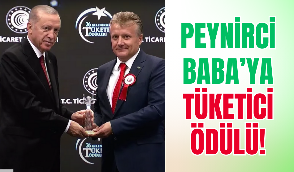 26.GELENEKSEL TÜKETİCİ ÖDÜLÜ’NÜ CUMHURBAŞKANI ERDOĞAN’IN ELİNDEN ALDI;