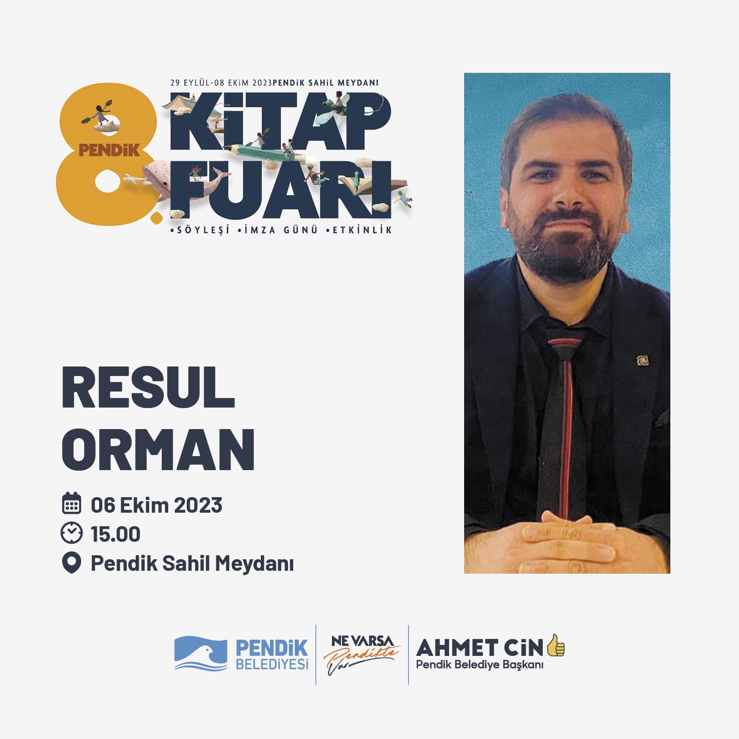 Resul Orman, Pendik Kitap Fuarına katılacak Resul Orman, Pendik Kitap Fuarına katılacak