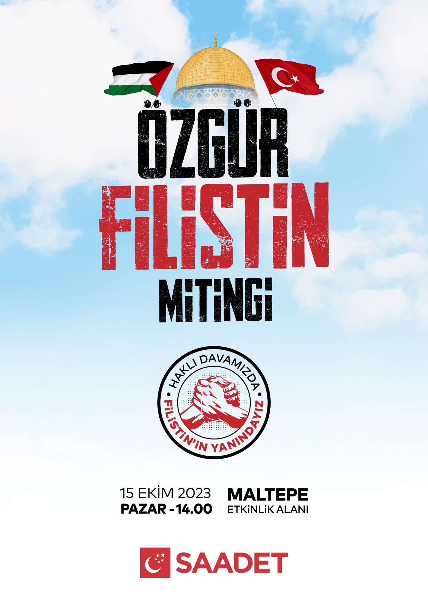 SP’den ‘Kudüs İçin Birleşmek’ mitingi! SP’den ‘Kudüs İçin Birleşmek’ mitingi!