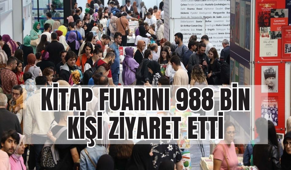 Kitap Fuarını 988 bin kişi ziyaret etti