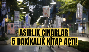 Asırlık çınarlar 5 dakikalık kitap açtı!