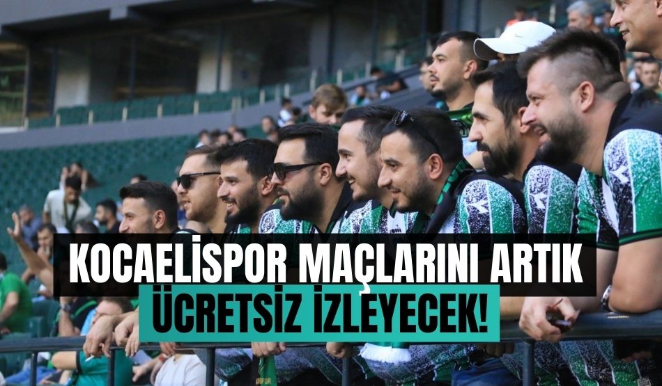 KOÜ öğrencileri, Kocaelispor maçlarını artık ücretsiz izleyecek!