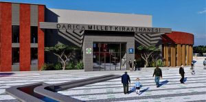 Darıca Millet Kıraathanesi’ne kütüphane
