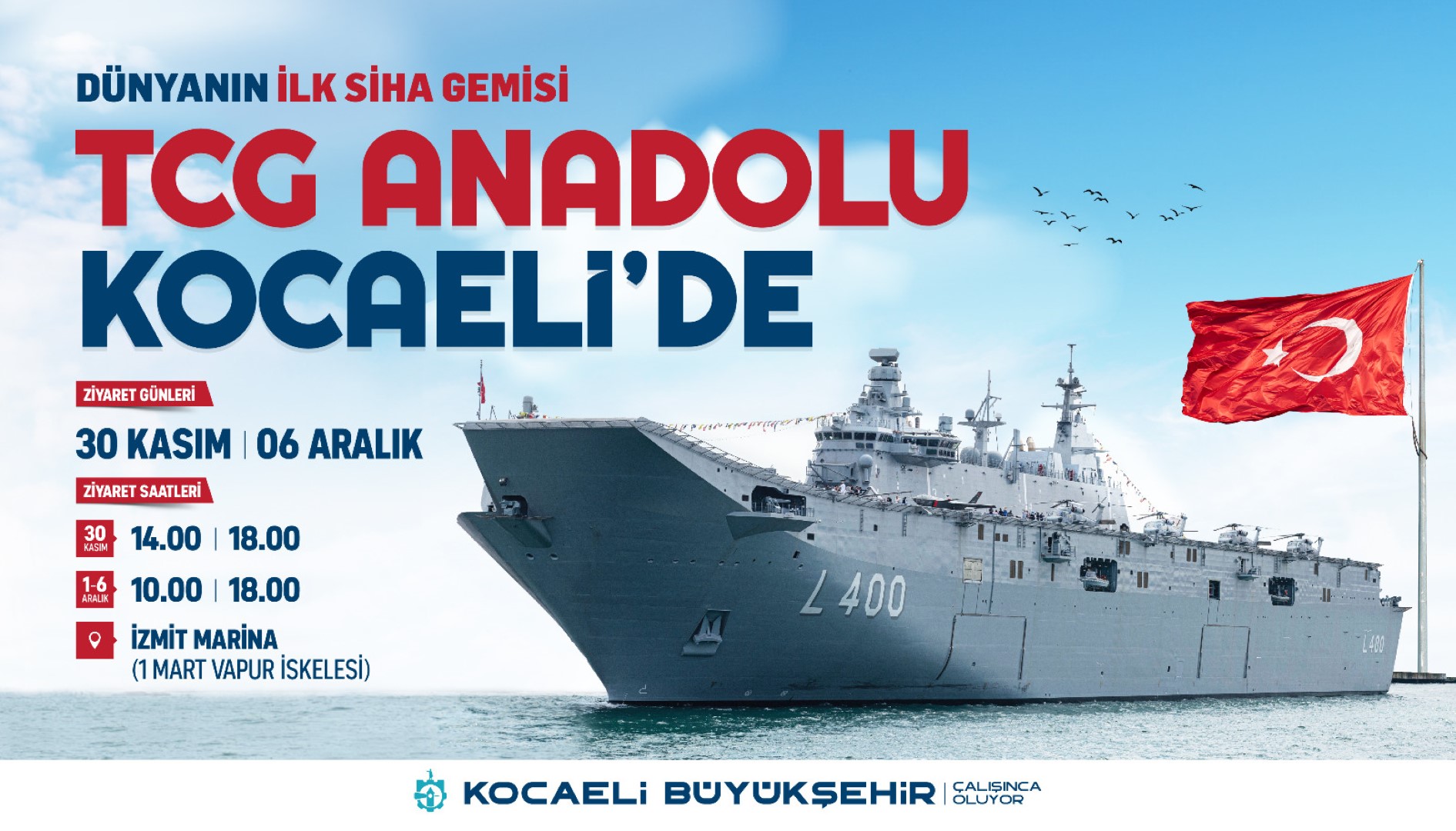 Kocaeli, TCG Anadolu’ya hazırlanıyor Kocaeli, TCG Anadolu’ya hazırlanıyor