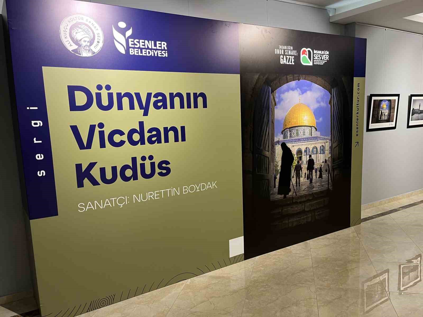 Esenler’de “Dünyanın Vicdanı Kudüs” ve “Çizgilerle Kudüs” sergisi