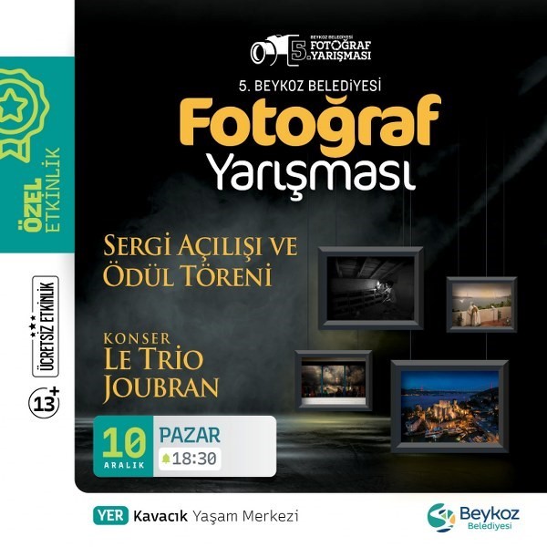 Gelin ile damat düğünden çıkıp fotoğraf ödül törenine geldiler