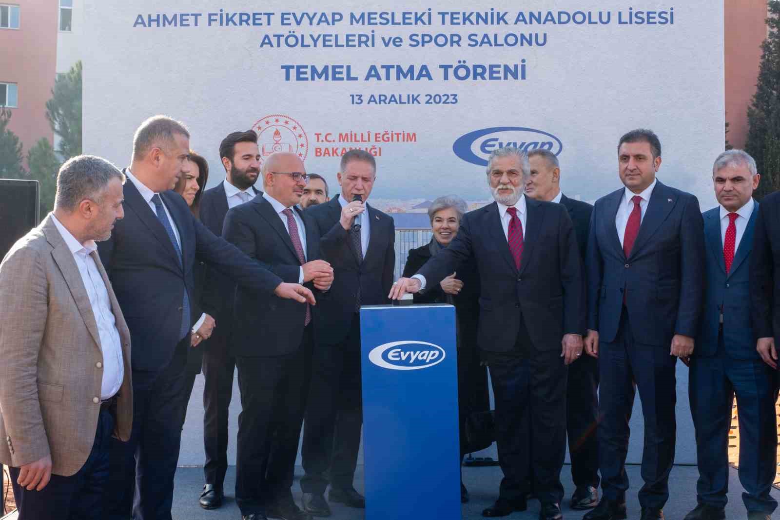 Evyap’ın, Ahmet Fikret Evyap adına Tuzla’da yaptıracağı Mesleki ve Teknik Anadolu Lisesi’nin temeli atıldı