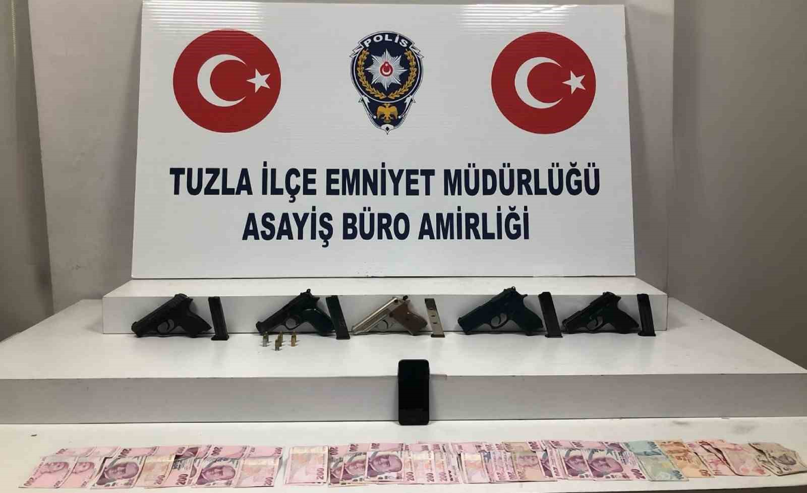 Tuzla’da ruhsatsız silah ticareti yapan şüpheli tutuklandı