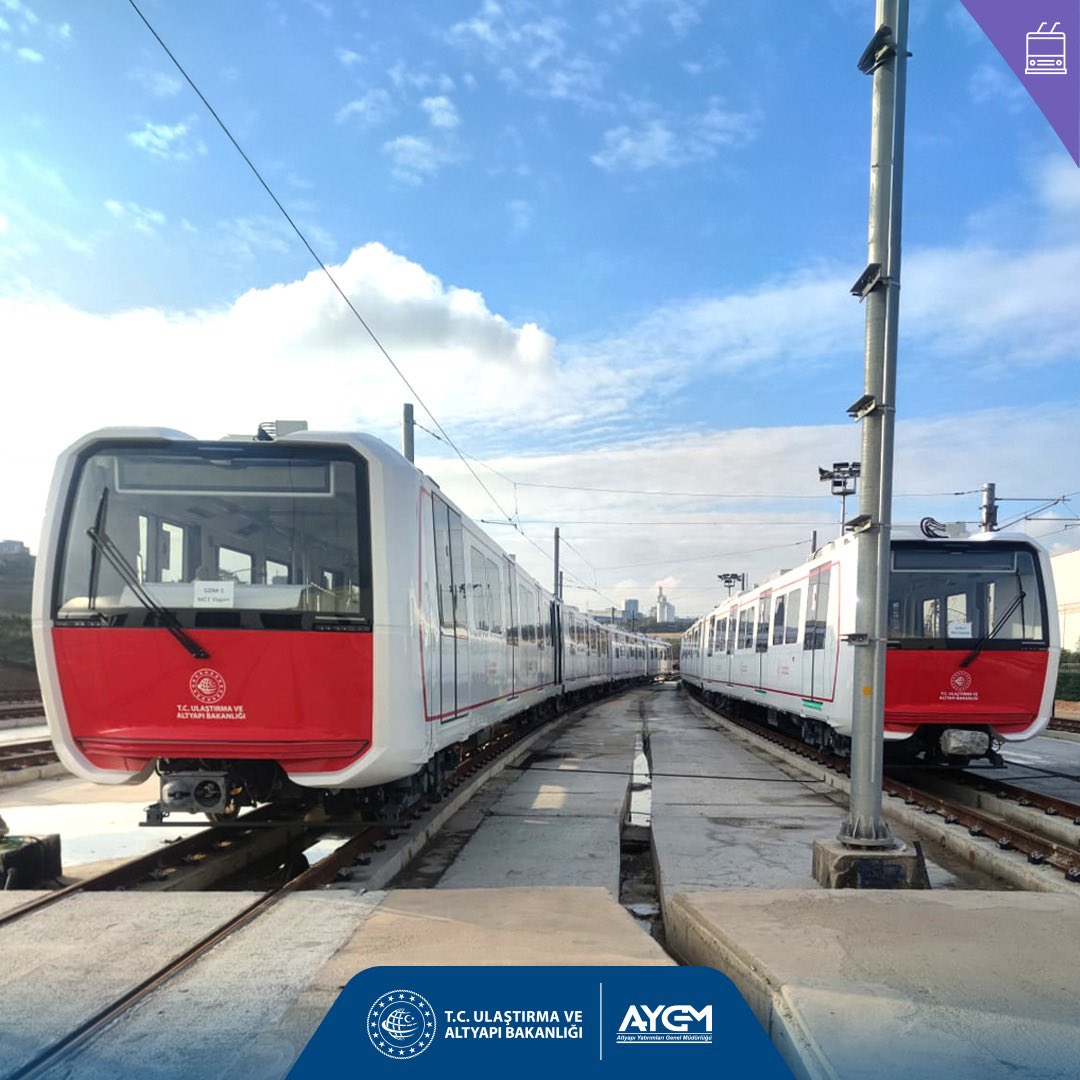 Metromuzun araçları raylara indi Metromuzun araçları raylara indi