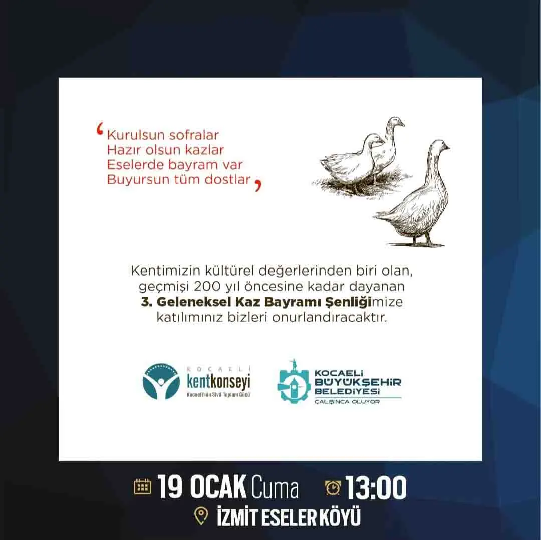 KÜLTÜREL BİR BULUŞMA: KAZ BAYRAMI KÜLTÜREL BİR BULUŞMA: KAZ BAYRAMI