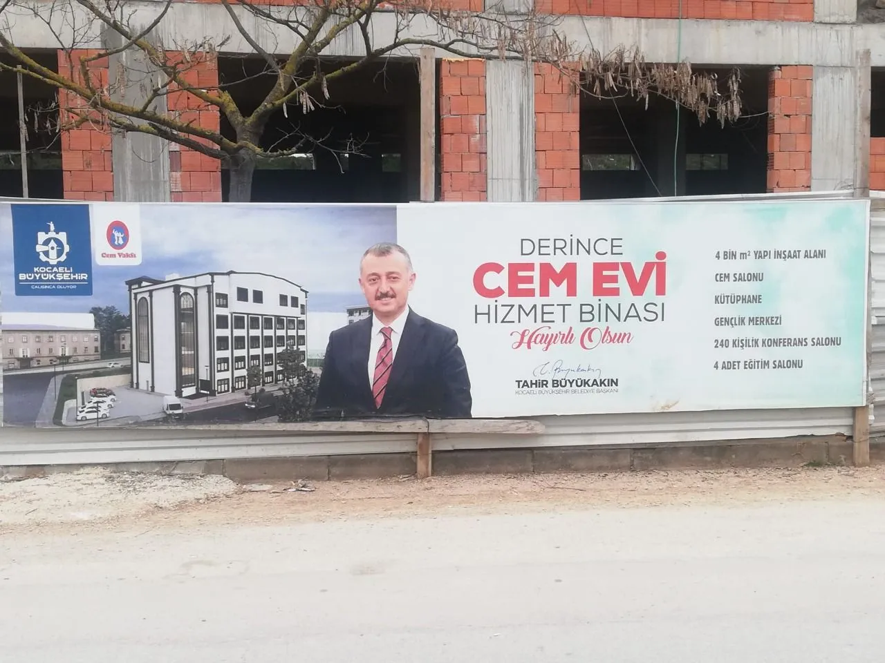 Derince Yenikent Cemevi İnşaatında Önemli İlerleme