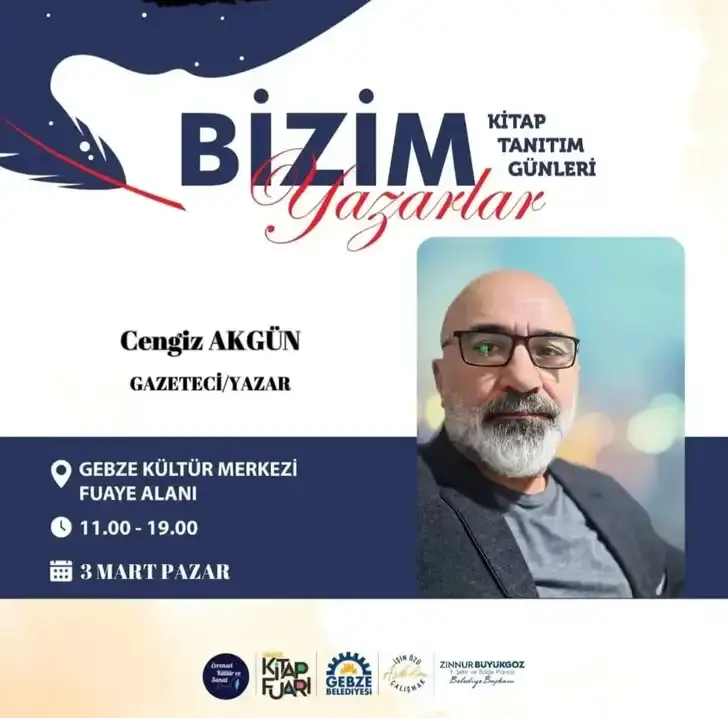 Gazeteci Cengiz Akgün kitaplarını imzalayacak