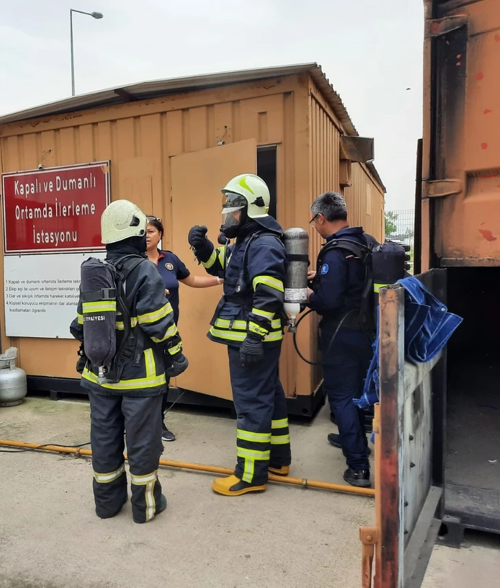 Tekirdağ'dan Gelen Ekip İtfaiyeden Eğitim Aldı
