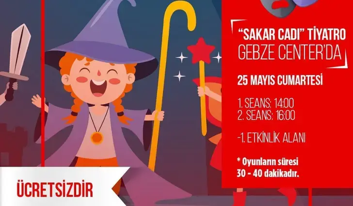 Gebze Center’da “Sakar Cadı” Çocuk Tiyatrosu