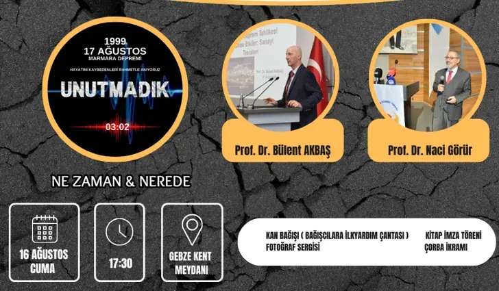 Gebze’de Deprem Farkındalık ve Anma Programı