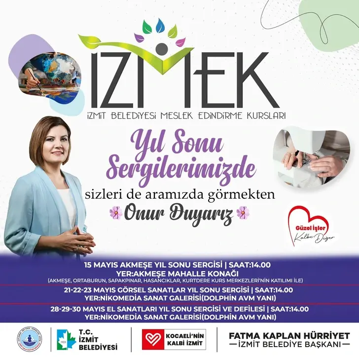 İZMEK’ten yılsonu sergisi ve defile