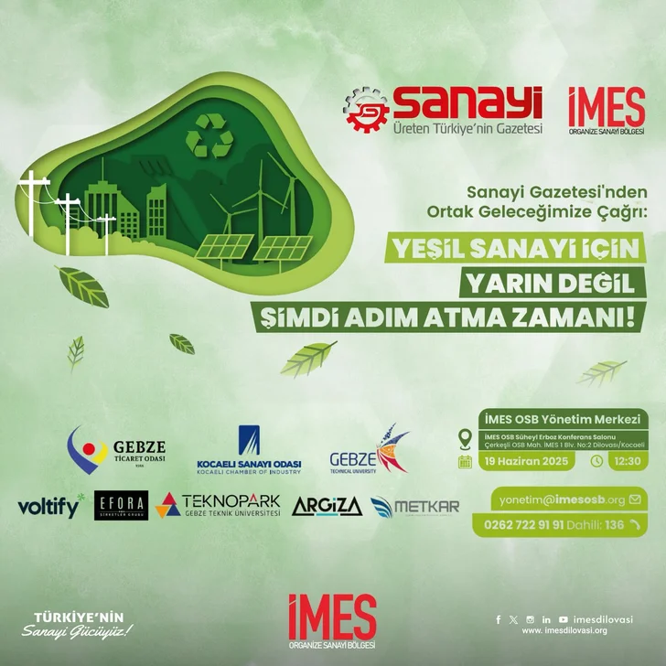 İMES OSB’den ‘Yeşim Sanayi Sempozyumu’ İMES OSB’den ‘Yeşim Sanayi Sempozyumu’