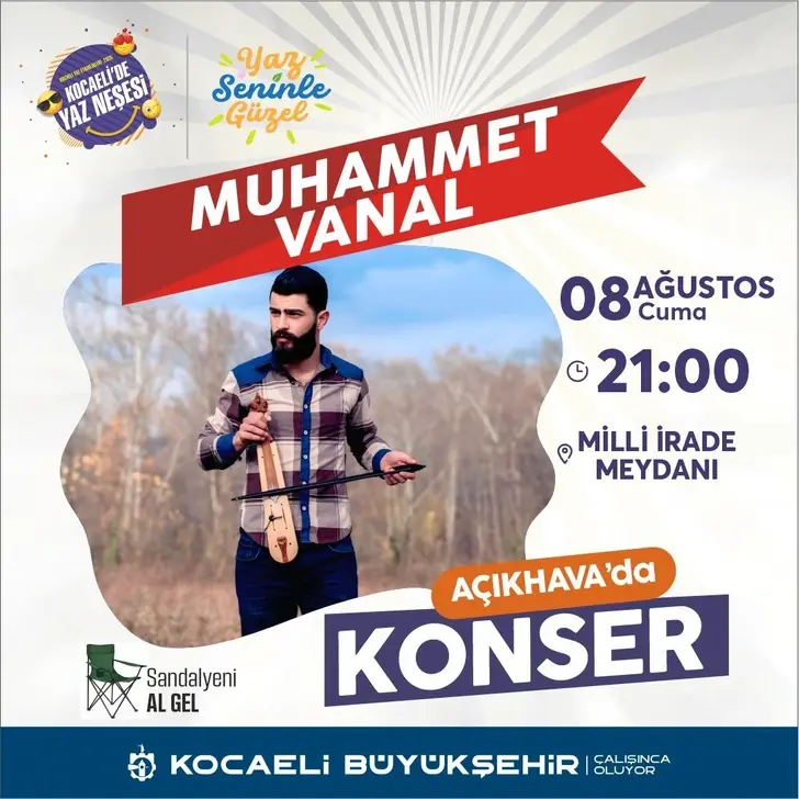 ‘Kocaeli’de Yaz Neşesi’ Milli  İrade Meydanı’nda