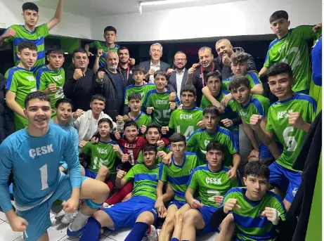 ÇESK U16 Futbol Takımı  Grubunu Lider Tamamladı