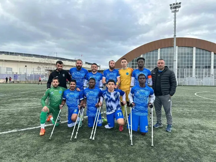 Gebze Belediyesi Ampute Futbol Takımı, TSK Rehabilitasyon Merkezi’ni 3-0 Mağlup Etti