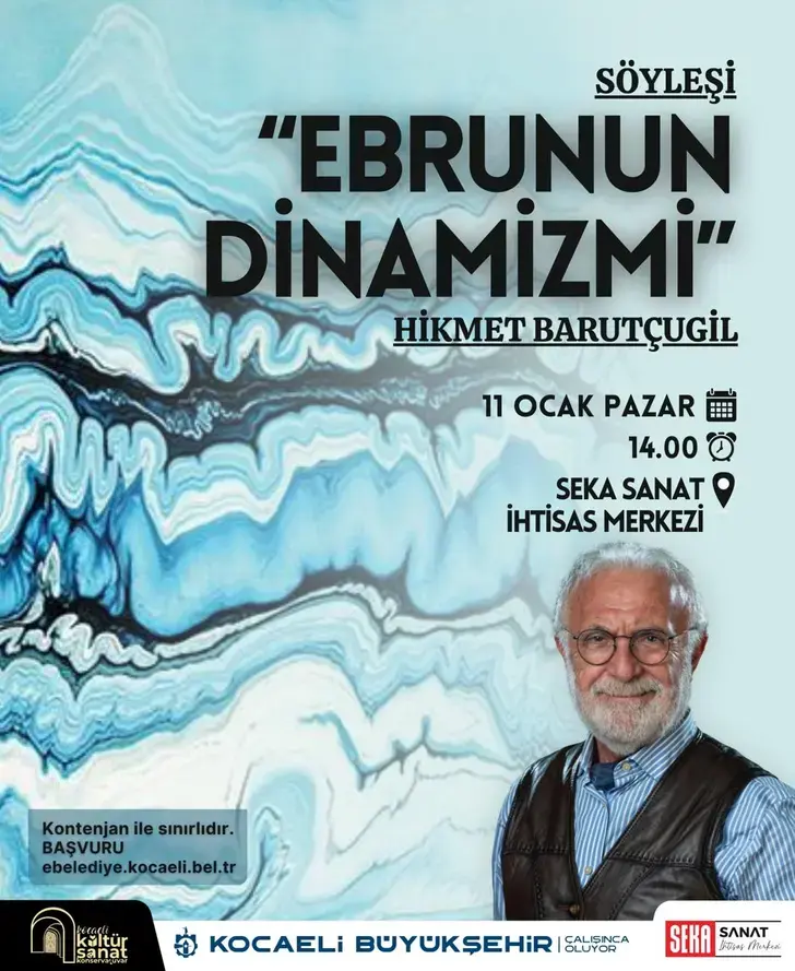 Seka Sanat İhtisas Merkezi’nde 2026’nın İlk Etkinliği: Ebru Sanatçısı Hikmet Barutçugil ile Söyleşi ve Atölye Çalışması