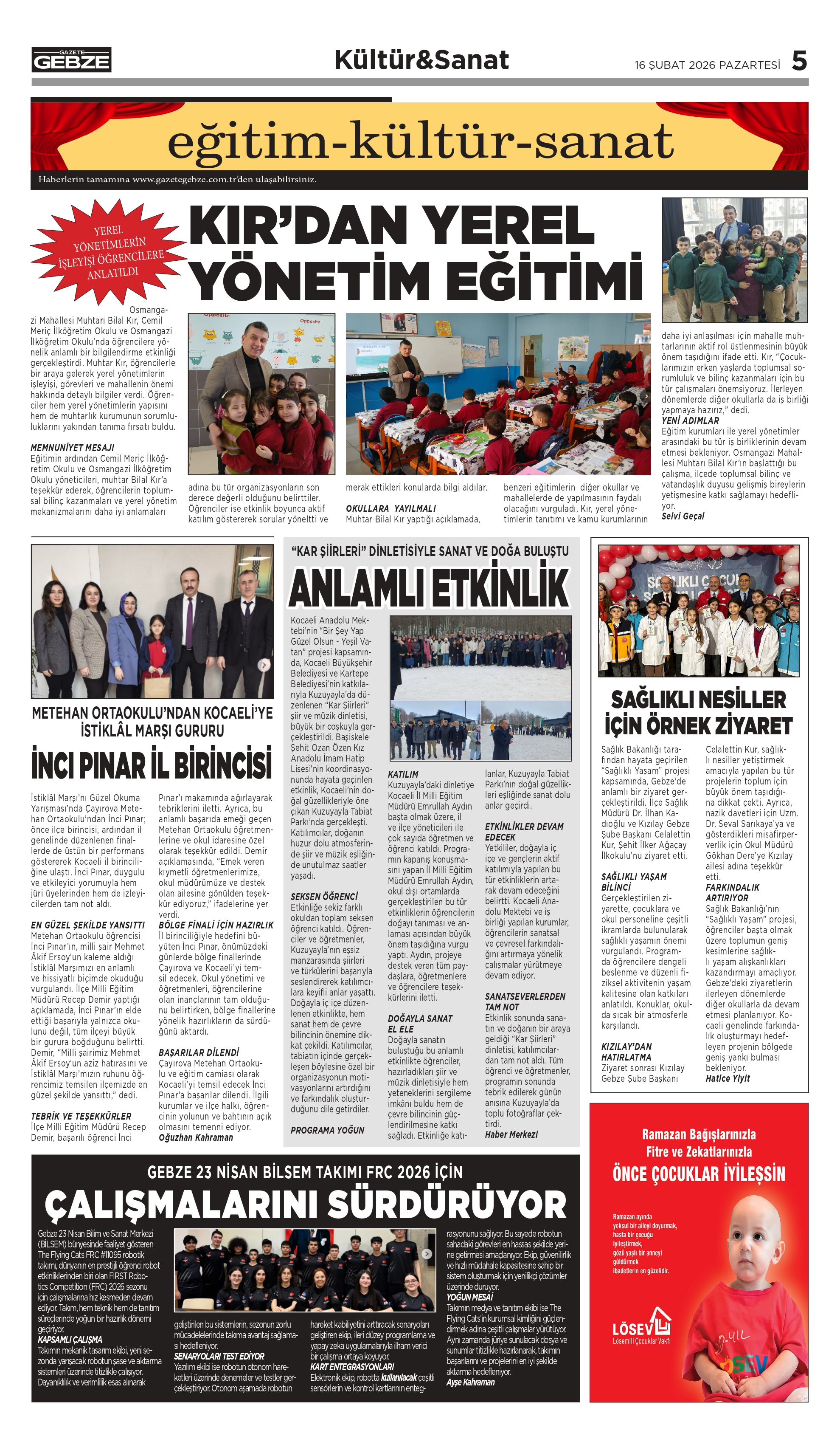 “KAR ŞİİRLERİ” DİNLETİSİYLE SANAT VE DOĞA BULUŞTU