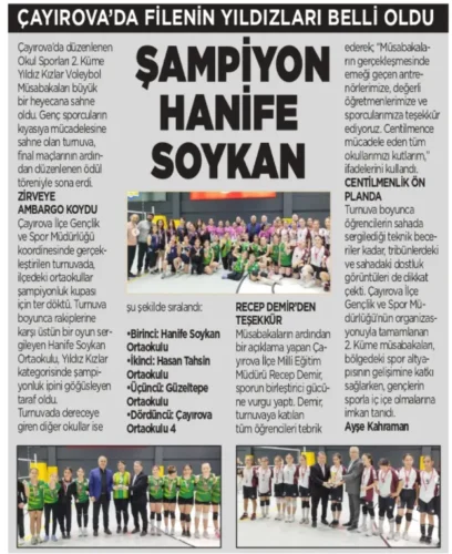 ŞAMPİYON HANİFE SOYKAN