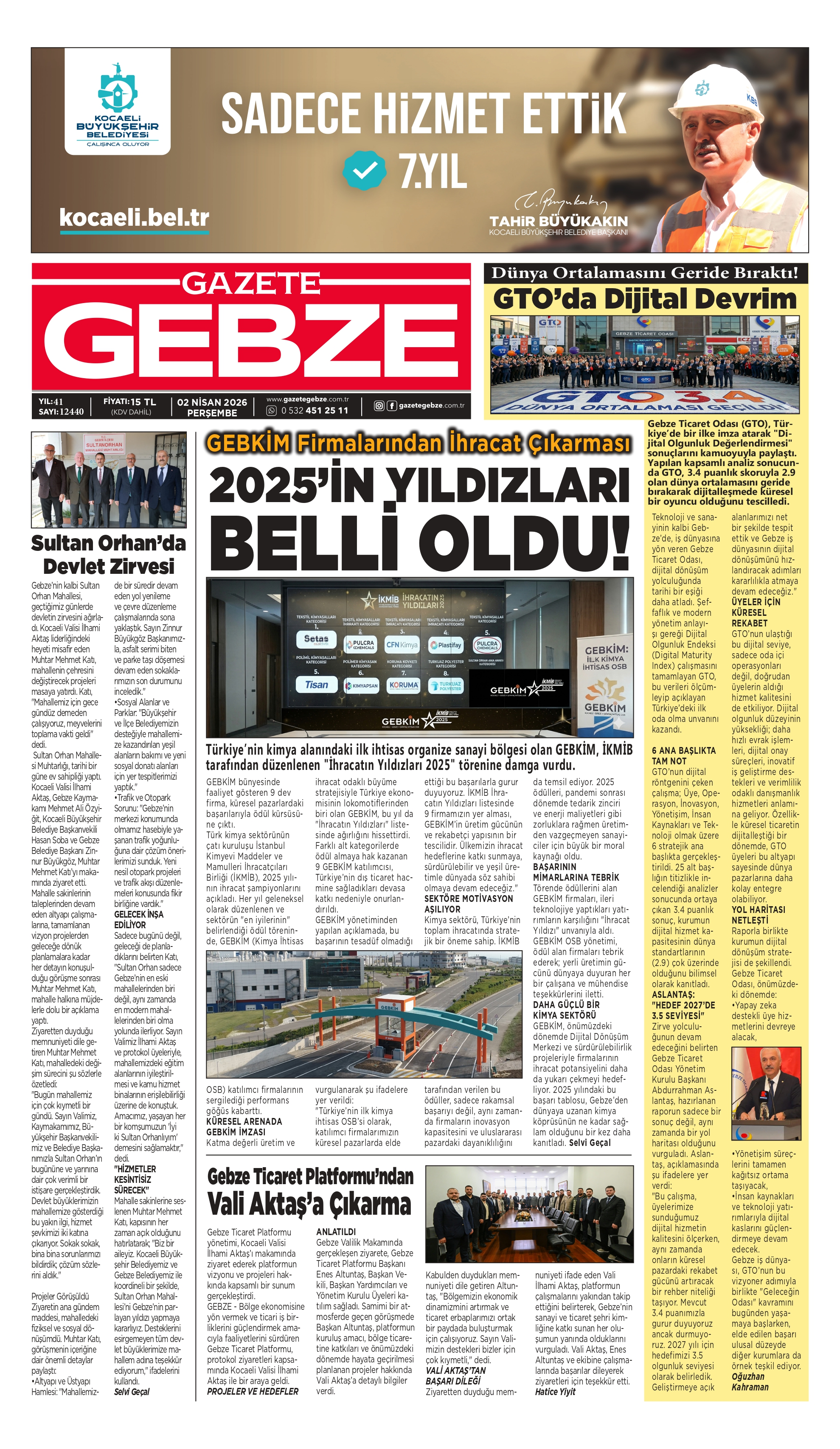 GEBKİM Firmalarından İhracat Çıkarması