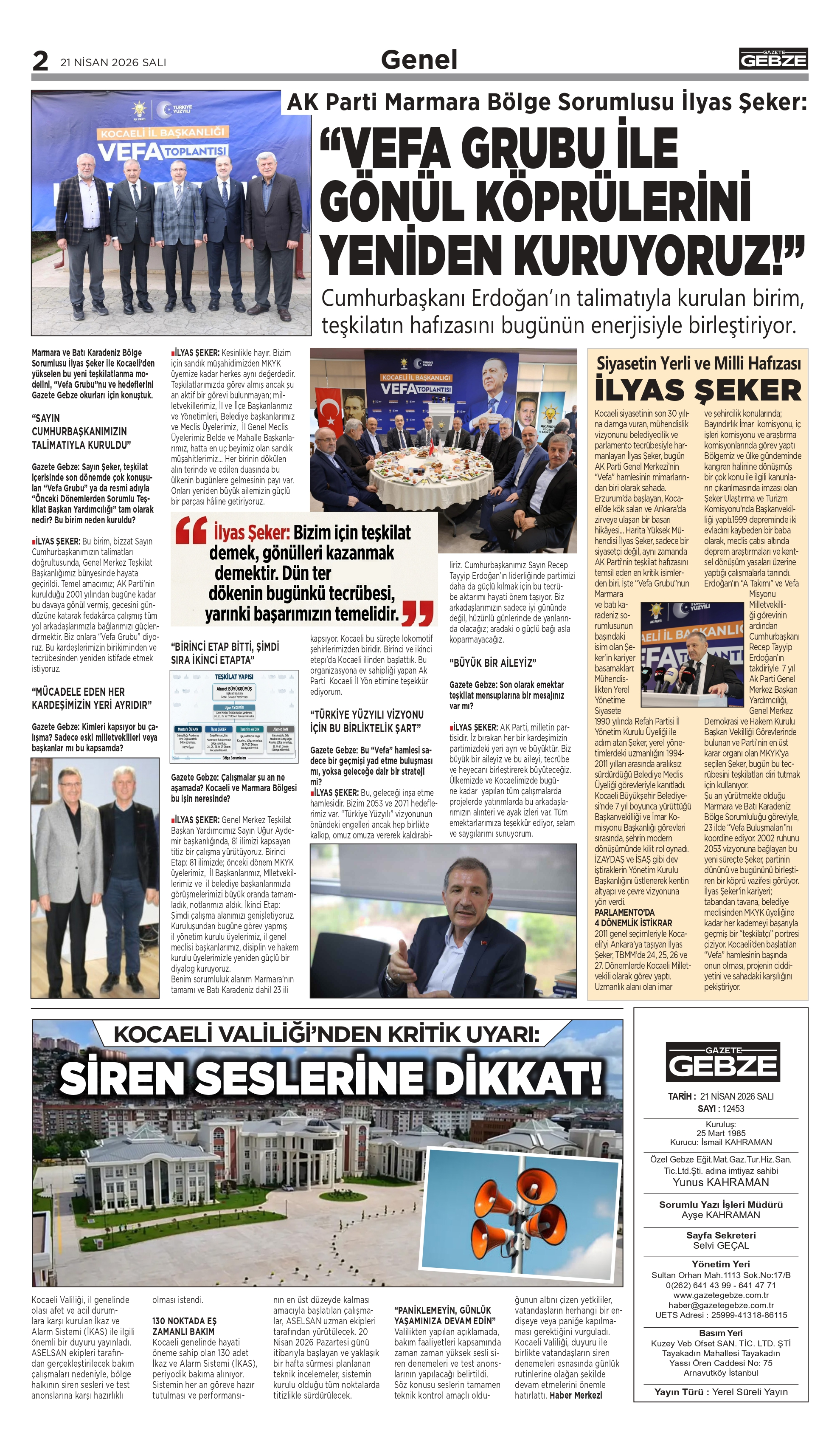 AK Parti Marmara Bölge Sorumlusu İlyas Şeker: