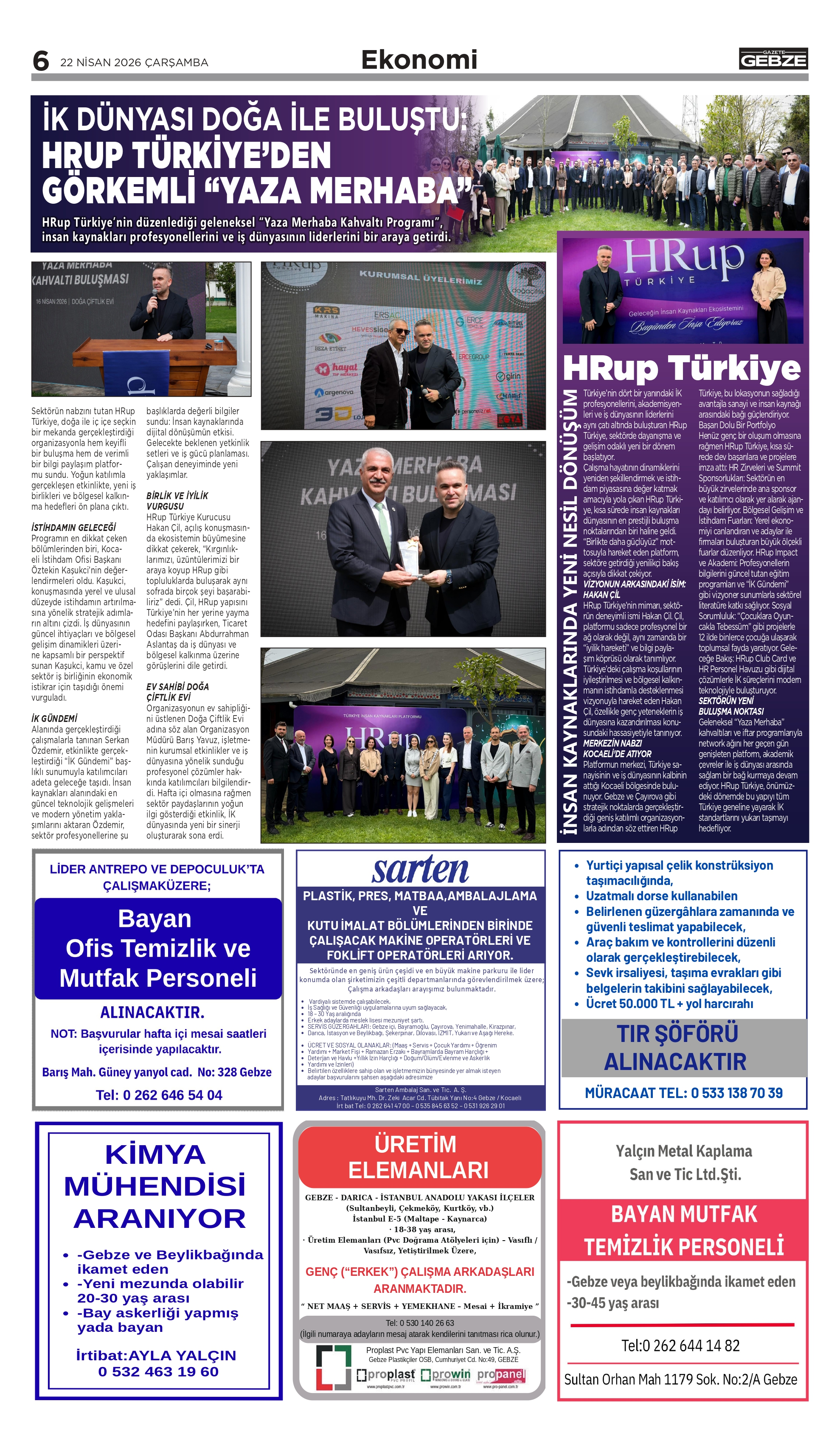 HRup Türkiye’den Görkemli “Yaza Merhaba”