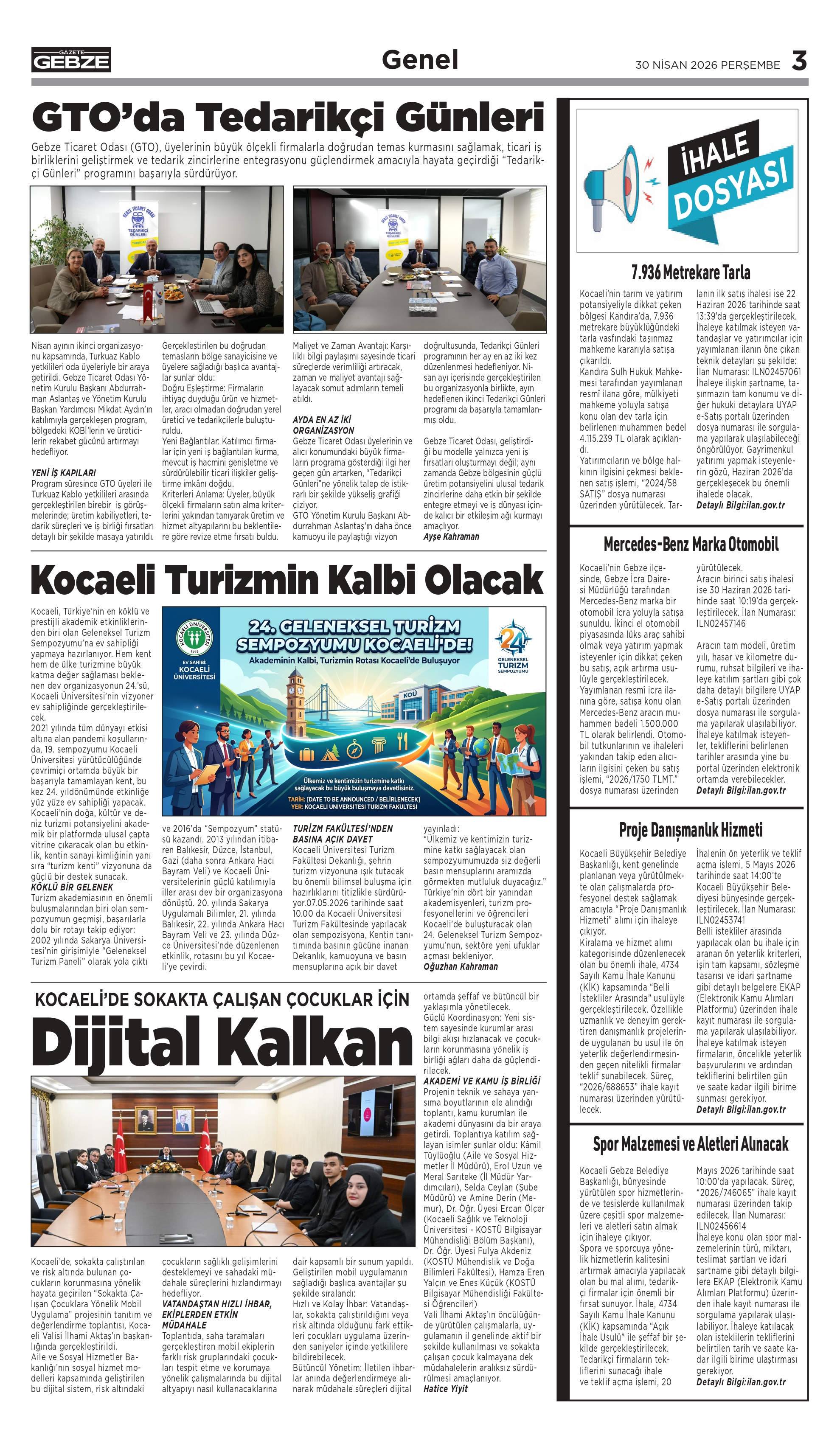 GTO’da Tedarikçi Günleri