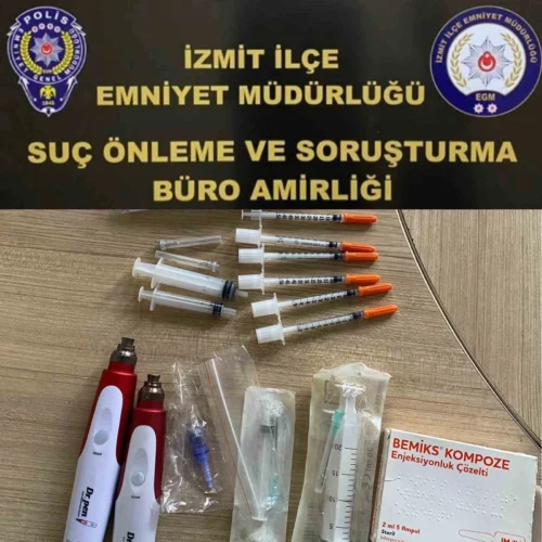 Kocaeli Estetik Salonlarında Yasa Dışı Tıbbi Cihaz ve Enjektör Operasyonu