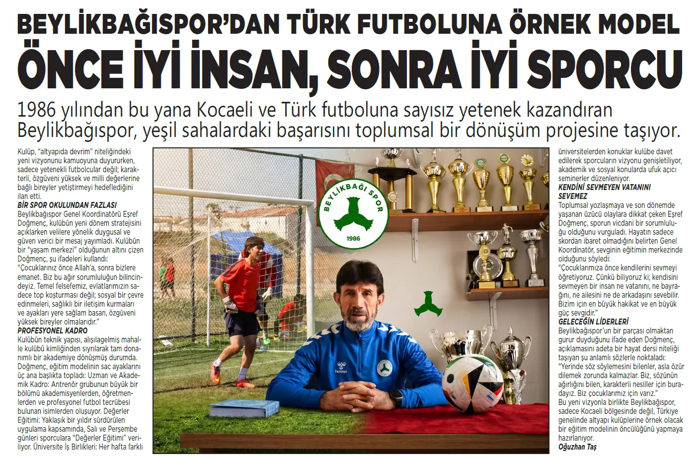 Önce İyi İnsan, Sonra İyi Sporcu