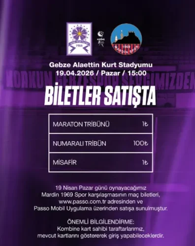 GEBZESPOR’DA KRİTİK RANDEVU